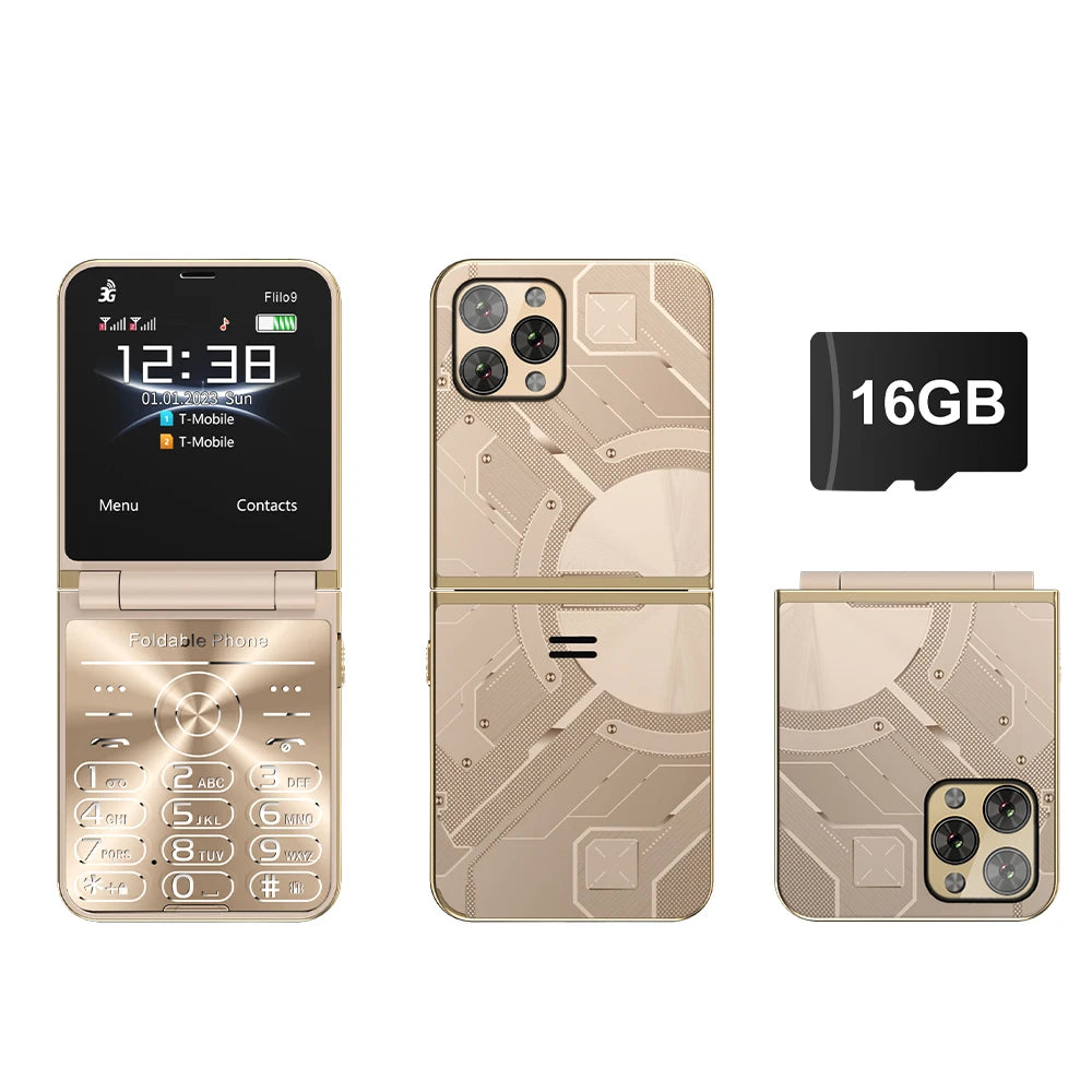 SERVO Flilo9 Foldable Dual SIM Mobile Phone