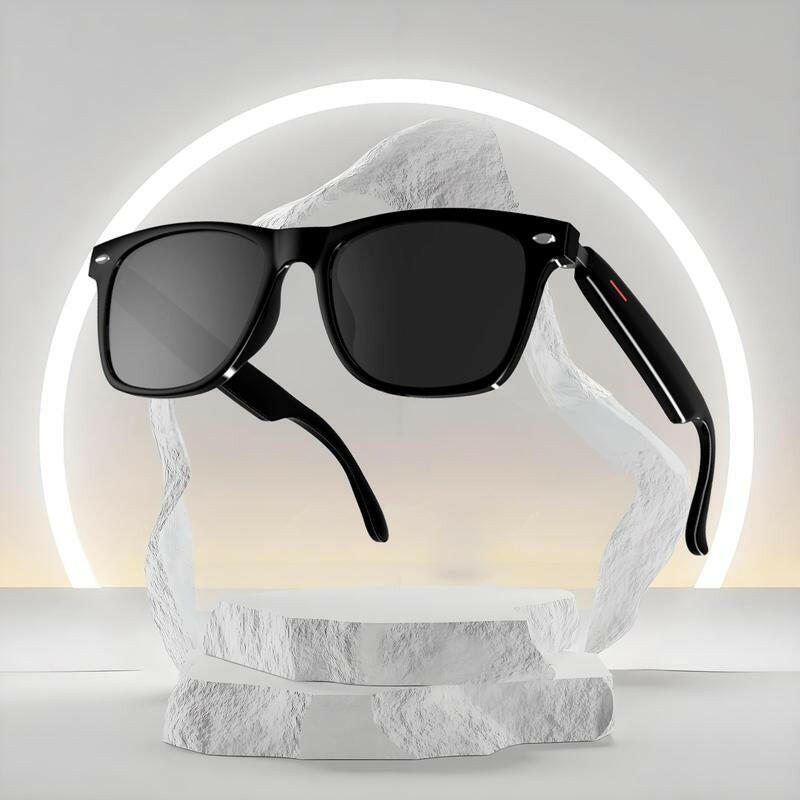 SENBONO Smart Glasses, Wireless Earphone Stereo Dual Speaker Touch Sunglasses, Outdoor Sport Calling Music Smart Bluetooth-Compatible Glasses with Accessories, Gifts for Boyfriend.