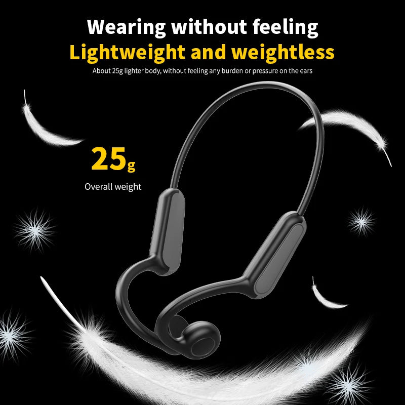 Mijia Bone Conduction Bluetooth 5.3 Sports Earphones - Waterproof Wireless Headset with Ear Hook for Running and Driving
