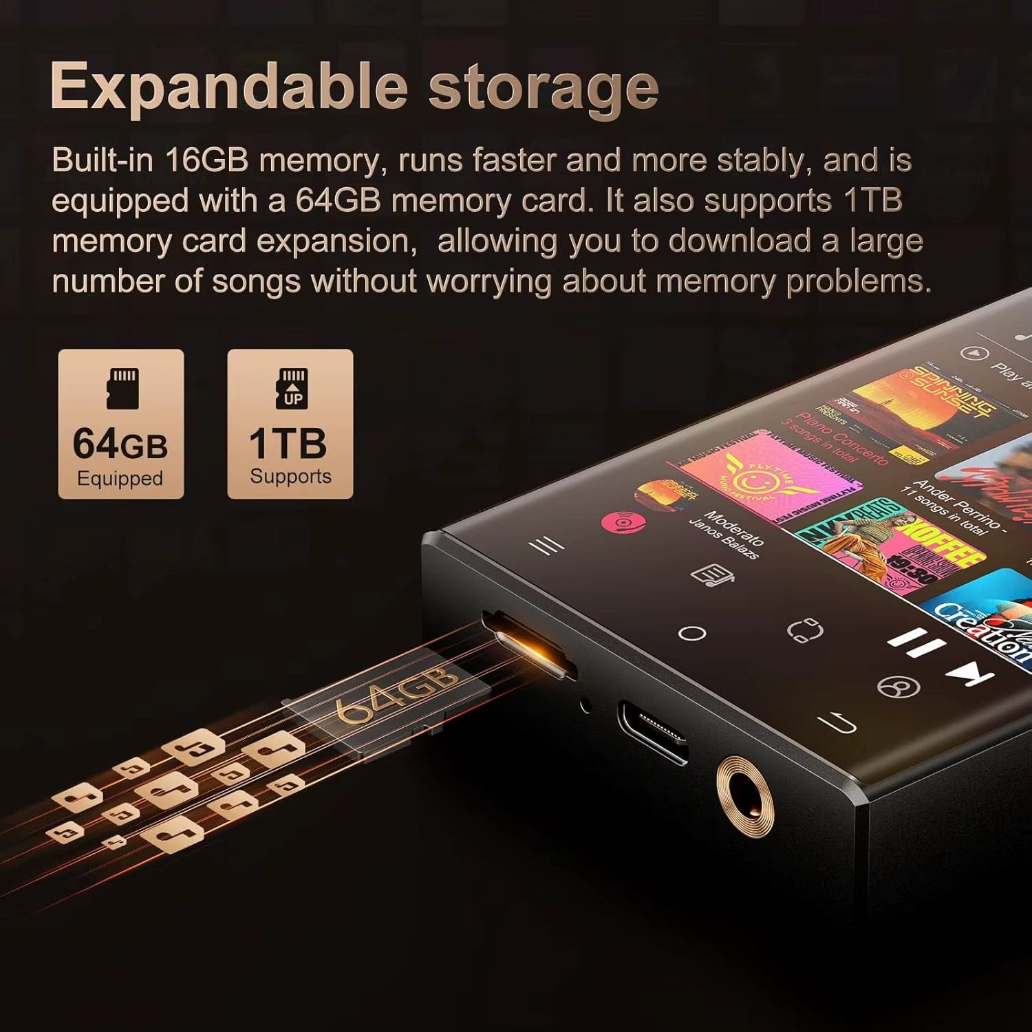 Oilsky High-Resolution Lossless DSD MP3 Player