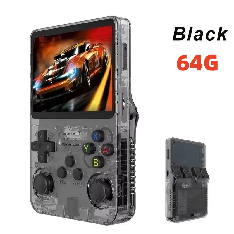 ARKOS  Retro Handheld Video Game Console Linux System 3.5 Inch IPS Screen R35S Pro Portable Pocket Video Player 64GB Games.
