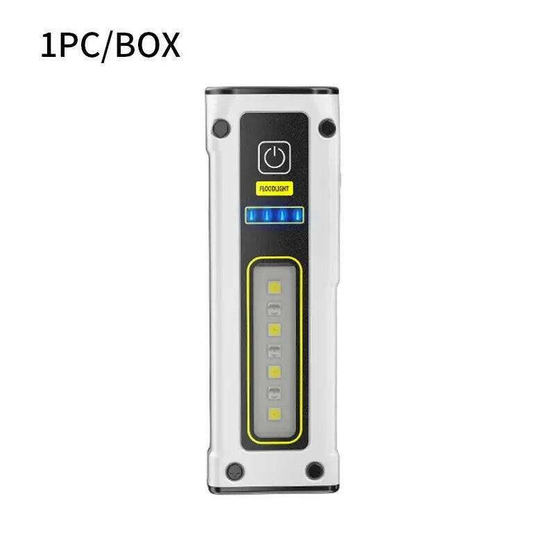 Super Bright LED Work Lamp with Magnet, SOS Alarm Key Chain, Power Bank, Waterproof Emergency Flashlight.