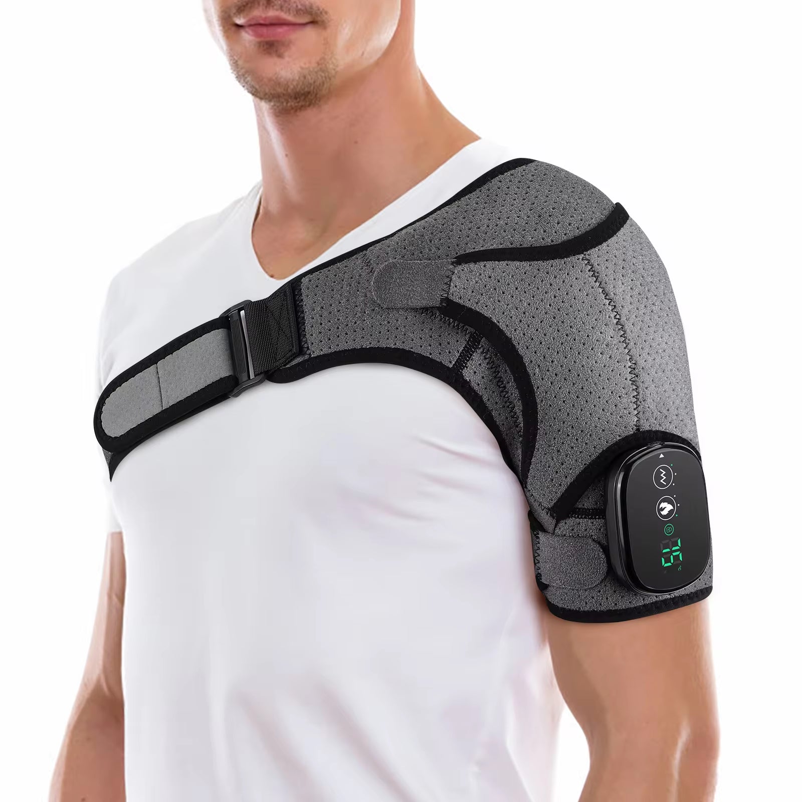 Revolutionary Electric Shoulder Massager with Heating and Vibration for Ultimate Relaxation and Comfort.