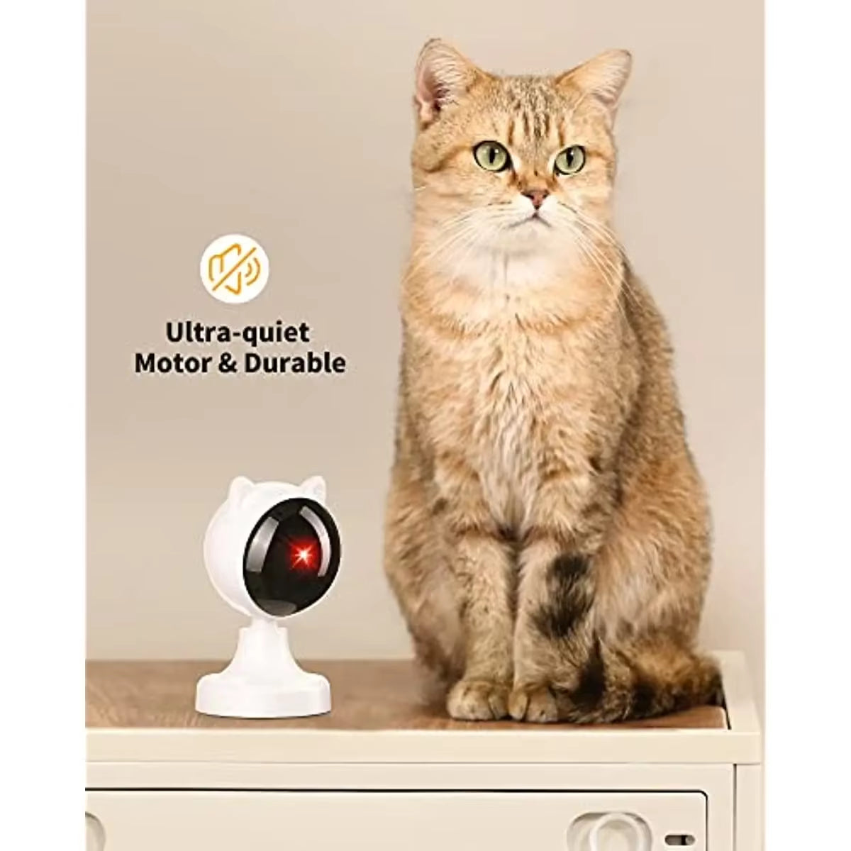 Automatic Laser Interactive Cat Toy - USB Rechargeable Multifunctional Toy for Indoor Cats and Kittens