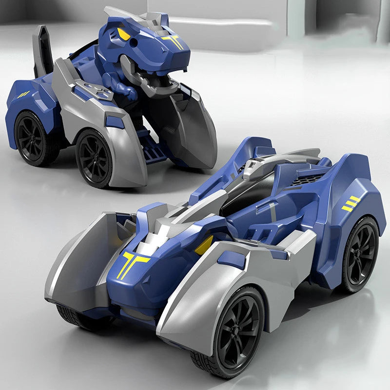 Transform Your Playtime with the 2-in-1 Transforming Dinosaur Car: A Dynamic Deformation Toy for Boys 14+.