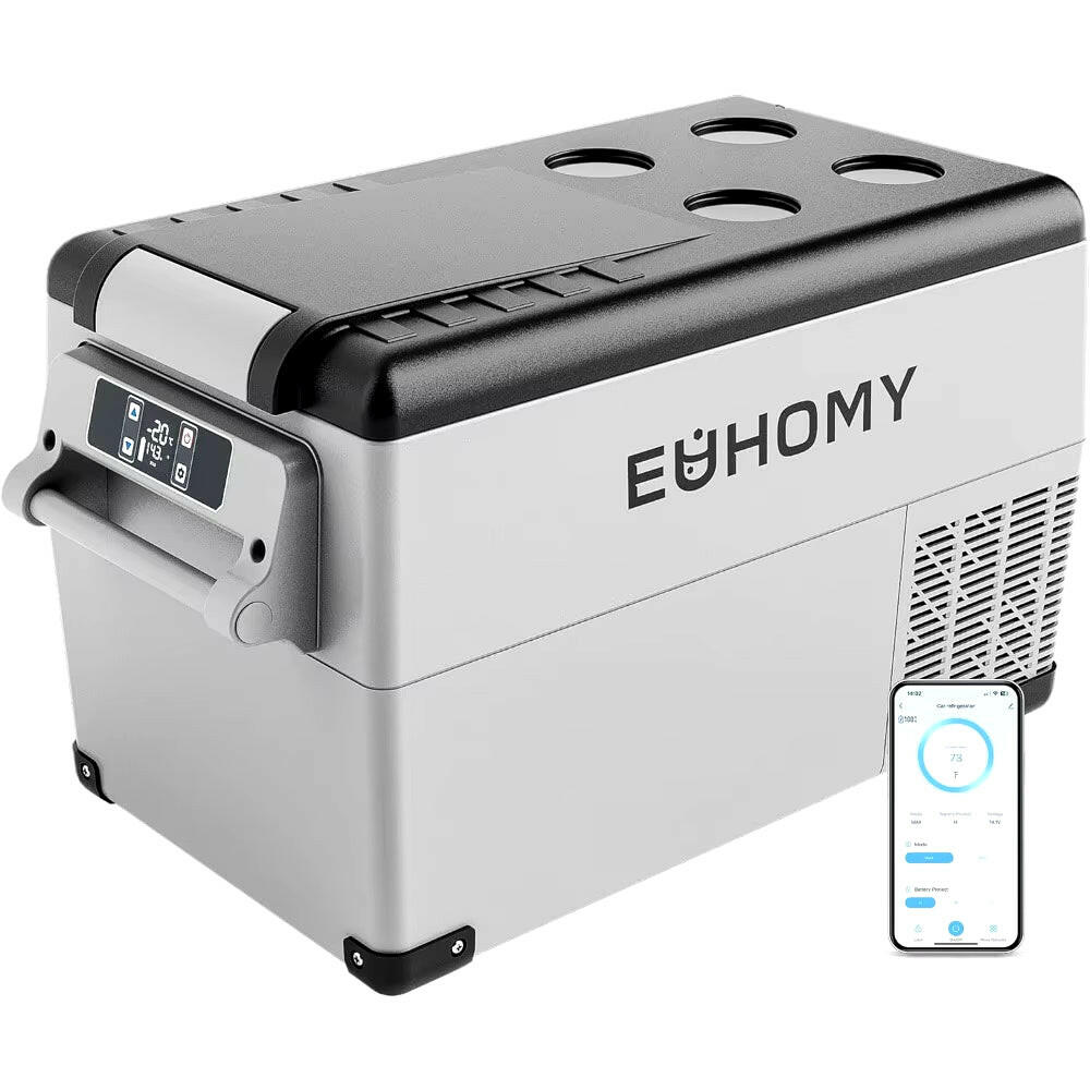 Electric Car Refrigerator with APP Control,  45L (48QT) 12V Portable Cooler for Camping, -20℃ to 20℃ (-4℉ to 68℉) Temperature Range.