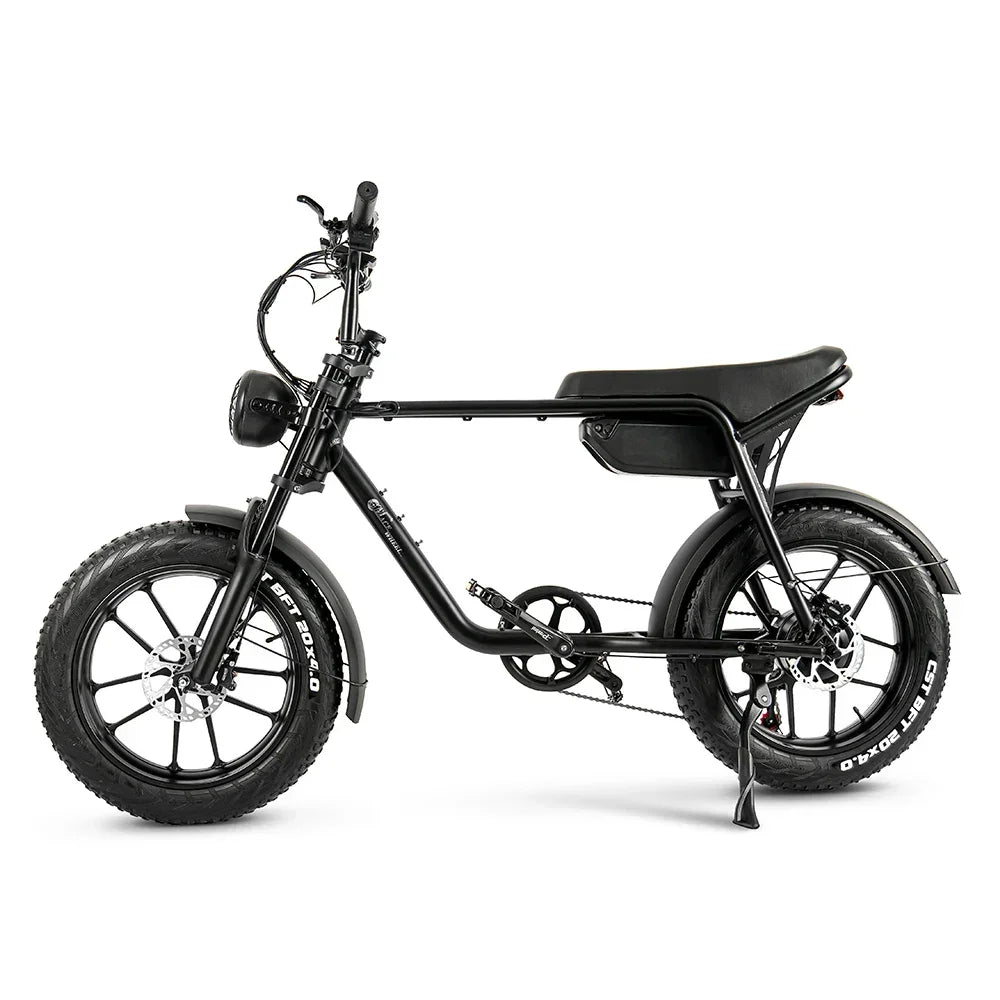 K20 Electric Bicycle Featuring a 500W Motor and 48V 16AH Lithium Battery - Urban Adult E-Bike with 20-Inch Fat Tires for Mountain Cycling