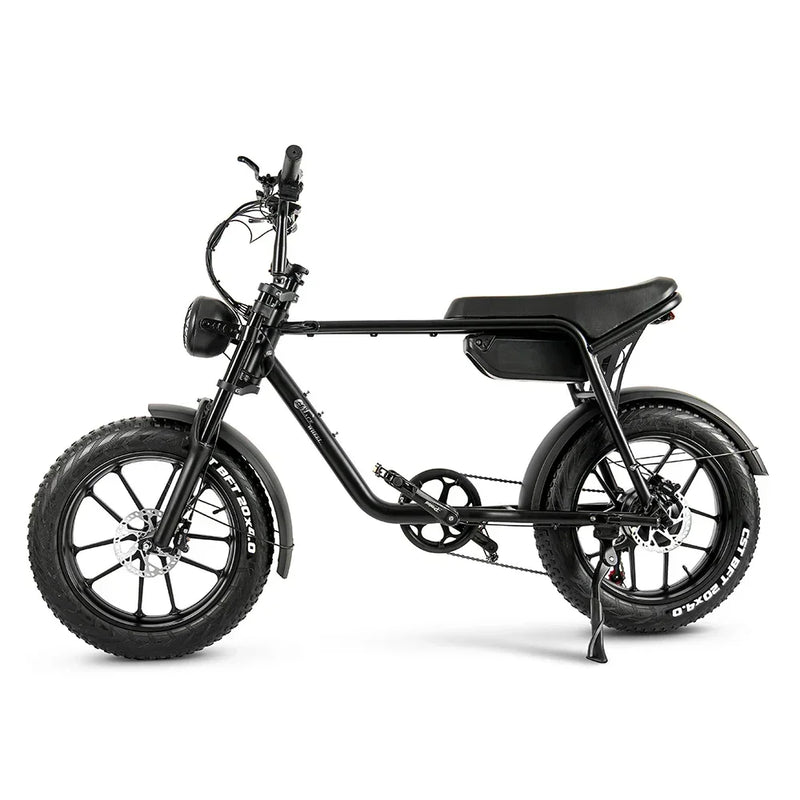 K20 Electric Bicycle Featuring a 500W Motor and 48V 16AH Lithium Battery - Urban Adult E-Bike with 20-Inch Fat Tires for Mountain Cycling