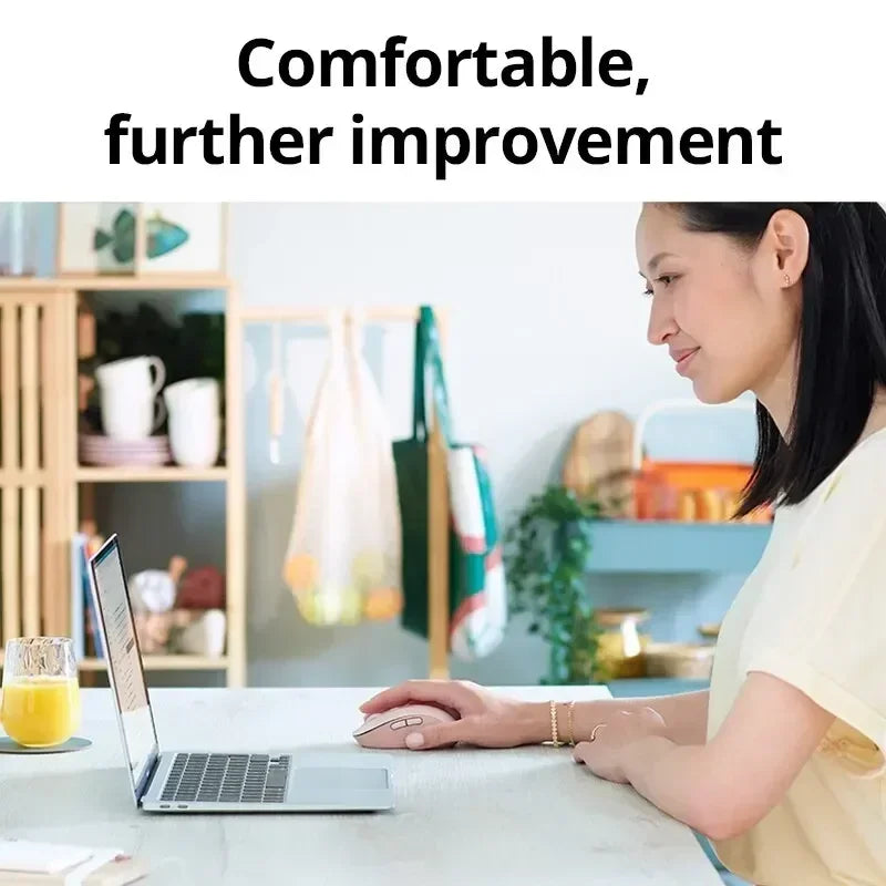 Logitech M650 M650L Wireless Bluetooth Silent Mouse with Advanced Optical Sensor and Programmable Buttons for Office and Laptop Use