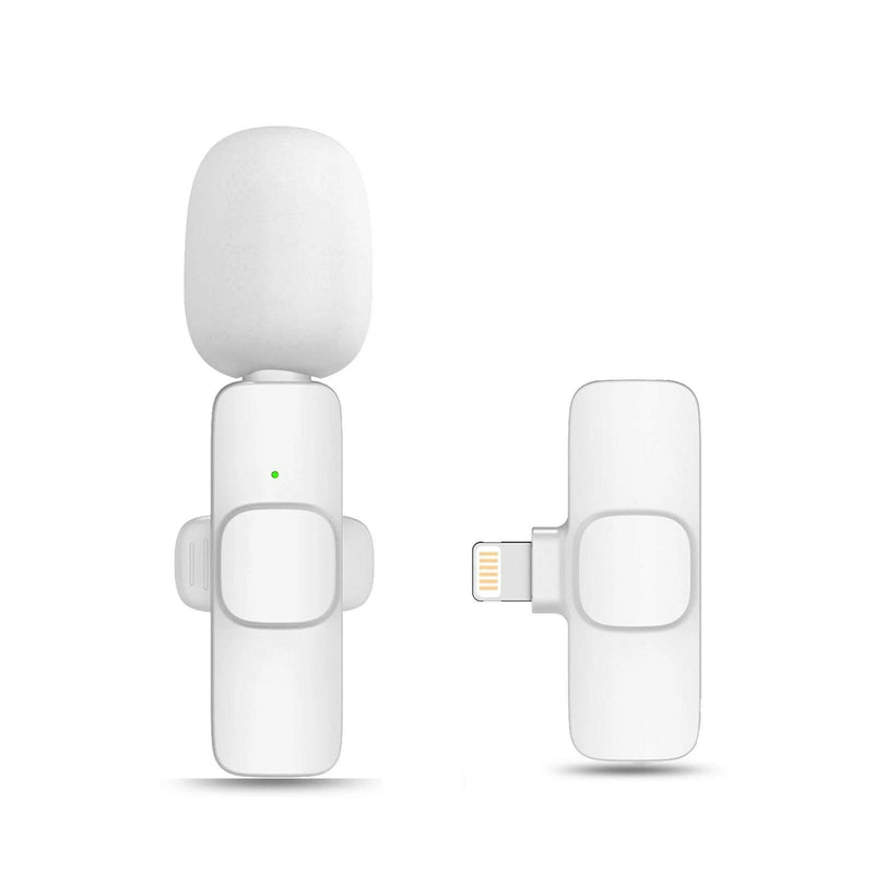 Wireless Lavalier Microphone - Portable Mini Mic for Audio and Video Recording, Compatible with iPhone and Android for Live Broadcast and Gaming.