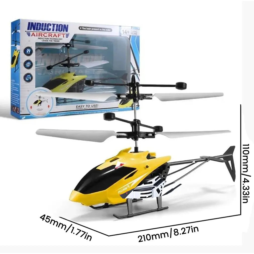 Exciting Mini Remote Control Helicopter Drone with Vibrant Flashing Lights for Kids.