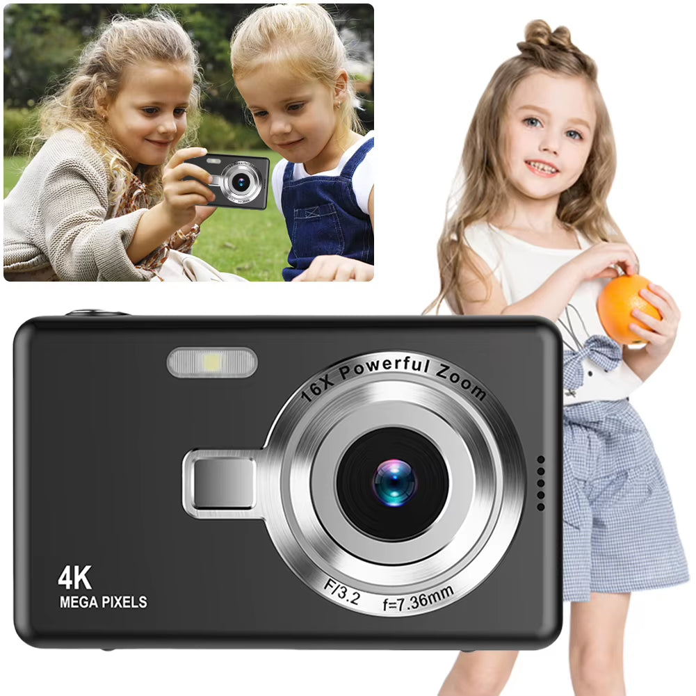 4K HD 1080P Digital Camera with 96MP Autofocus and 2.4-Inch IPS Screen - Portable Vlogging and Photography Camera