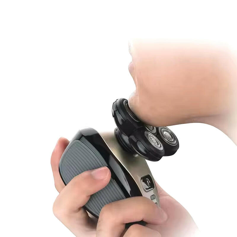 2024 Waterproof Rotary Electric Shaver and Beard Trimmer with 5 Heads - Rechargeable Men's Grooming Tool.