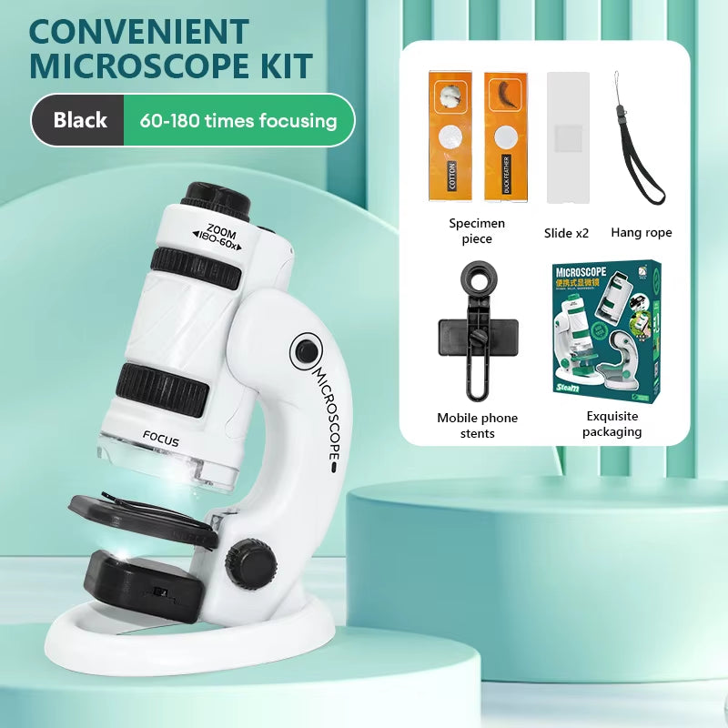 CONUSEA Educational Mini Handheld Microscope Kit