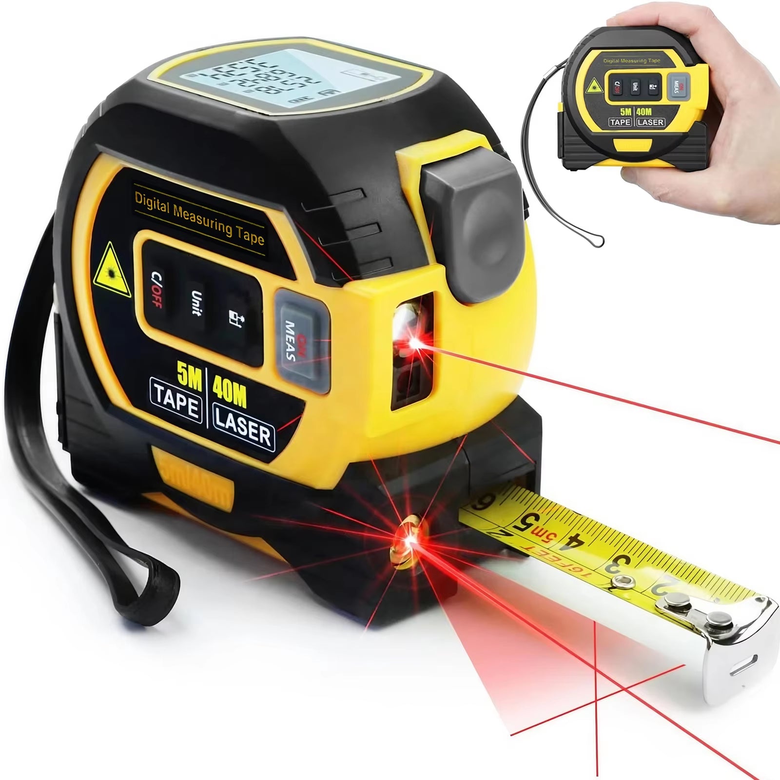 3-in-1 Infrared Laser Distance Measuring Tool