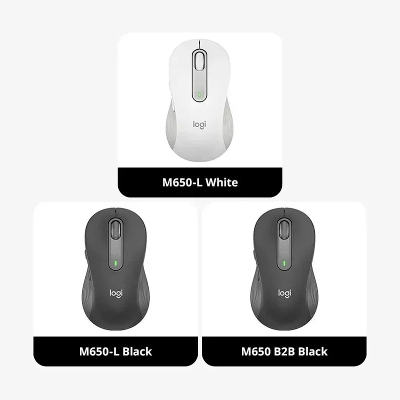 Logitech M650 M650L Wireless Bluetooth Silent Mouse with Advanced Optical Sensor and Programmable Buttons for Office and Laptop Use