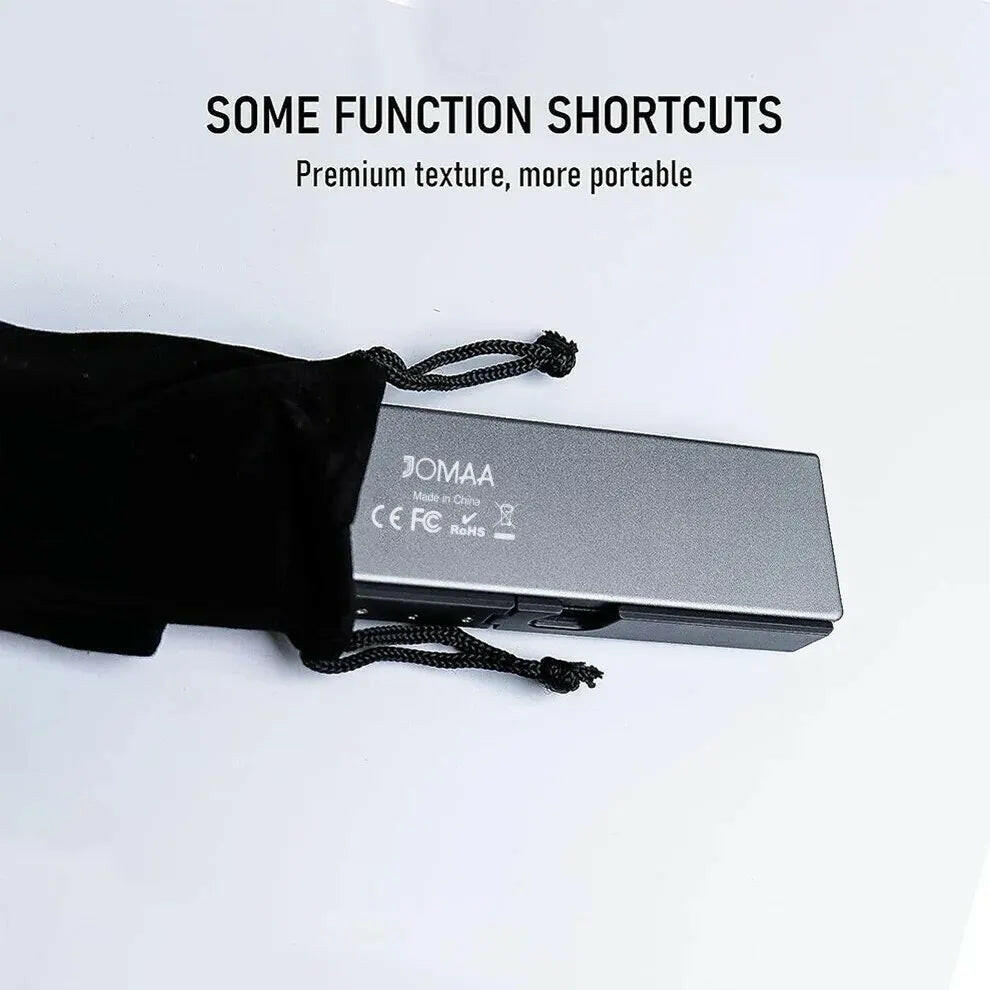 Foldable Bluetooth Keyboard with Magnetic Stand - Aluminum Alloy Mini Rechargeable Keyboard for Tablets and iPads.