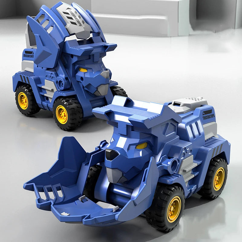 Transform Your Playtime with the 2-in-1 Transforming Dinosaur Car: A Dynamic Deformation Toy for Boys 14+.