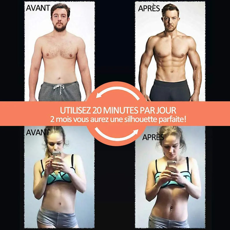 Advanced EMS Abdominal Muscle Stimulator - Electric Massager for Home Gym and Fitness Enhancement.