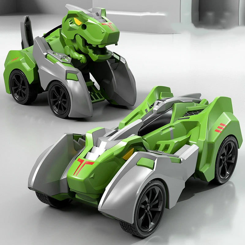 Transform Your Playtime with the 2-in-1 Transforming Dinosaur Car: A Dynamic Deformation Toy for Boys 14+.