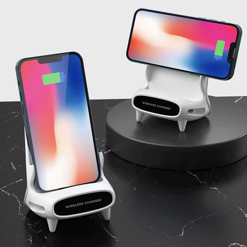 Mini Chair Wireless Fast Charger Multifunctional Phone Holder Charge Dock Station for Huawei Iphone 14 13 Charging Dropshipping